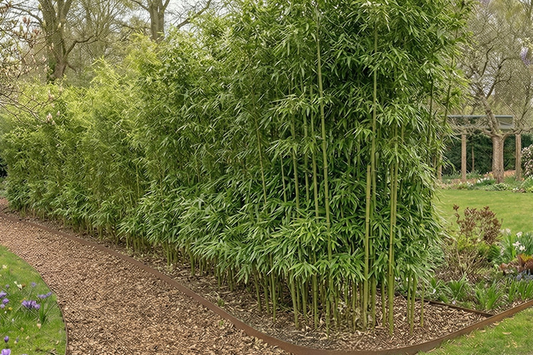 Bisset Bambus als Hecke