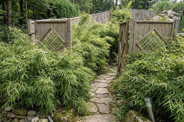 Fargesia murielae als Einfassung