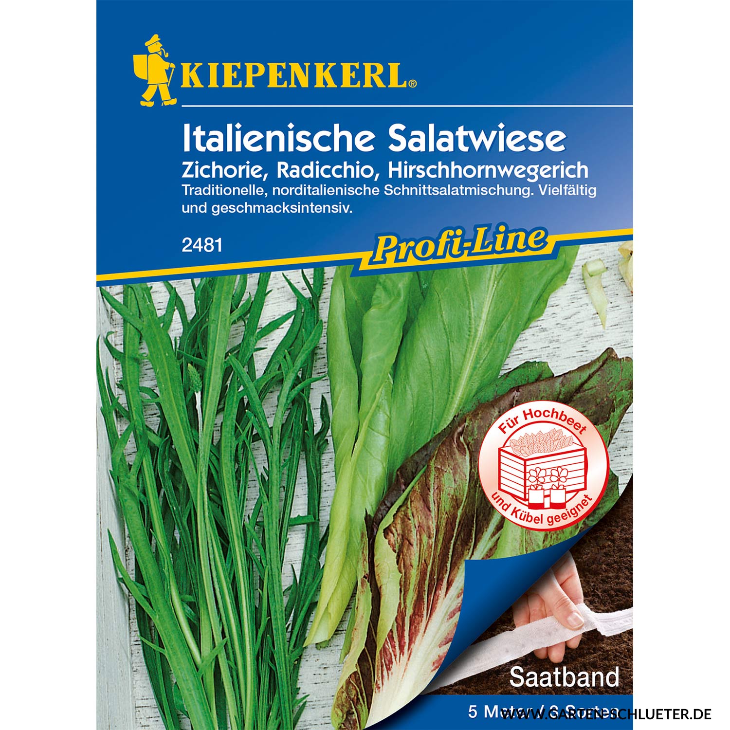 Italienische Salatwiese Lieferform: Saatband