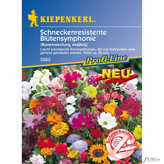 Schneckenresistente Blütensymphonie Lieferform: Portionssaatgut
