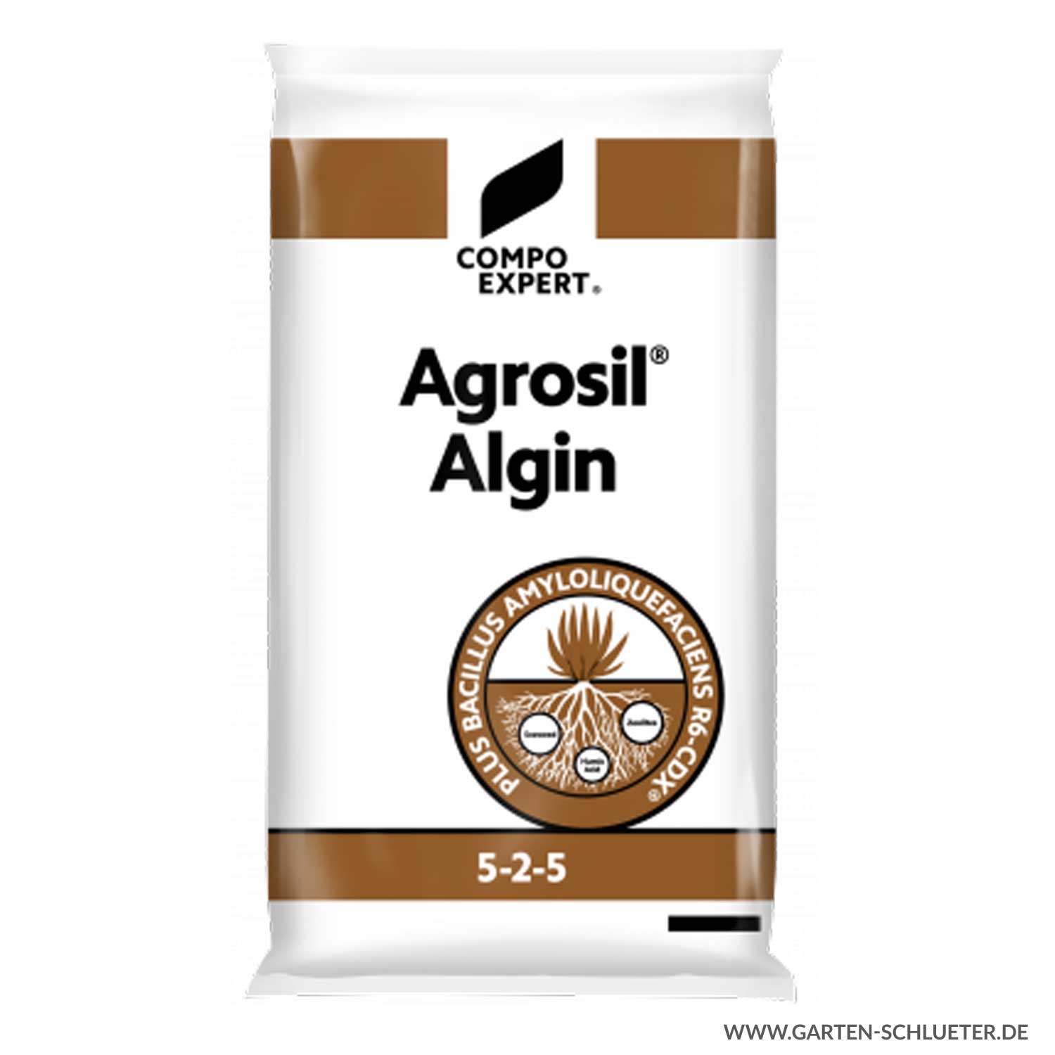 Spezialdünger und Bodenaktivator - Compo Expert® Agrosil® Algin 5-2-5 - 25 kg Lieferform: Kunststoffbeutel