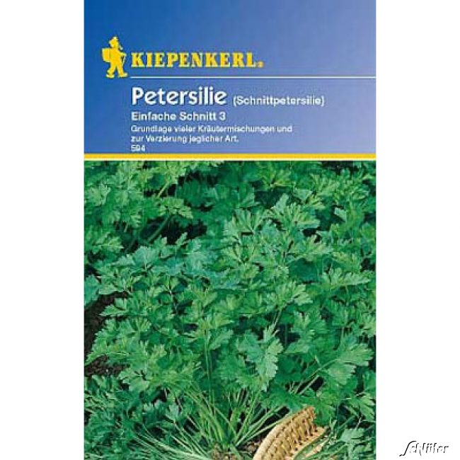 Petersilie 'Einfache Schnitt 3 ' Lieferform: Portionssaatgut