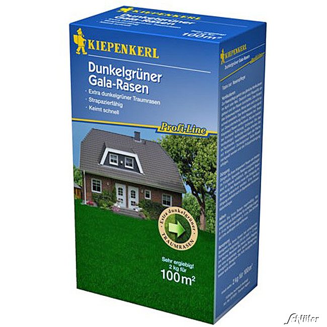 Profi-Line Dark Green Dunkelgrüner Gala-Rasen 2 kg Lieferform: Portionssaatgut
