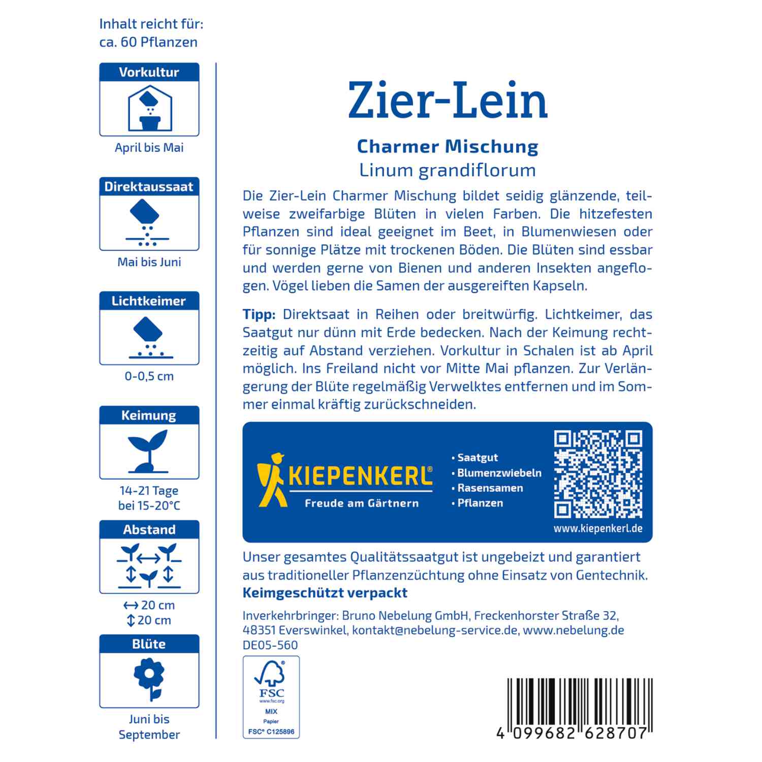 Roter Lein 'Charmer'