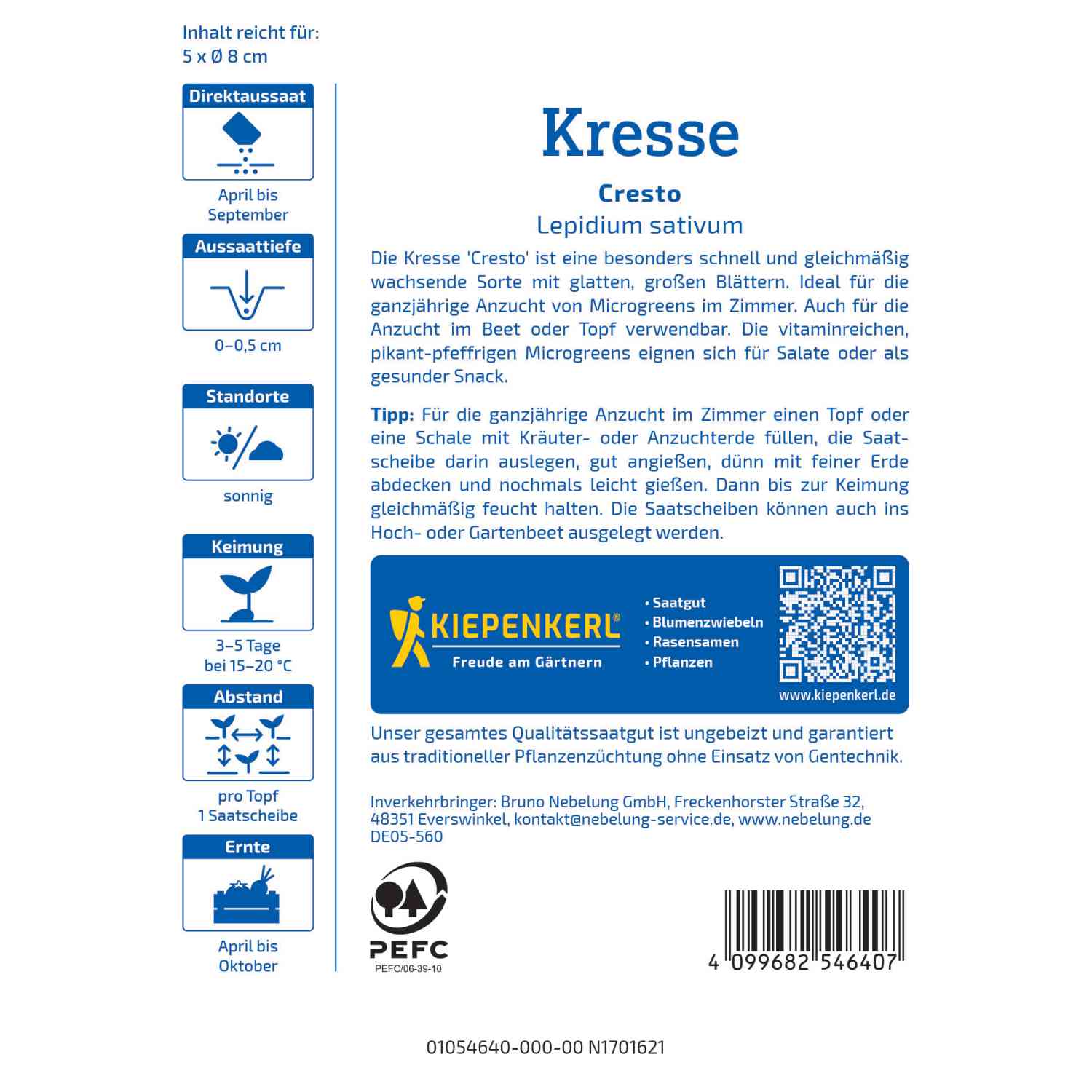 Kresse 'Cresto' Saatscheibe