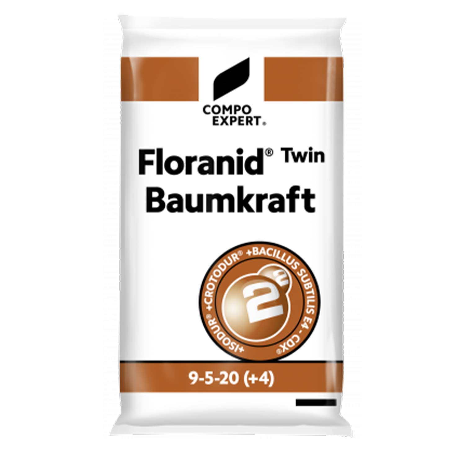 Langzeit Baum-Volldünger - Compo Expert® Floranid® Twin Baumkraft 9-5-20 (+4+9) +BS - Palette, 20 Sack á 25 kg Lieferform: Palette