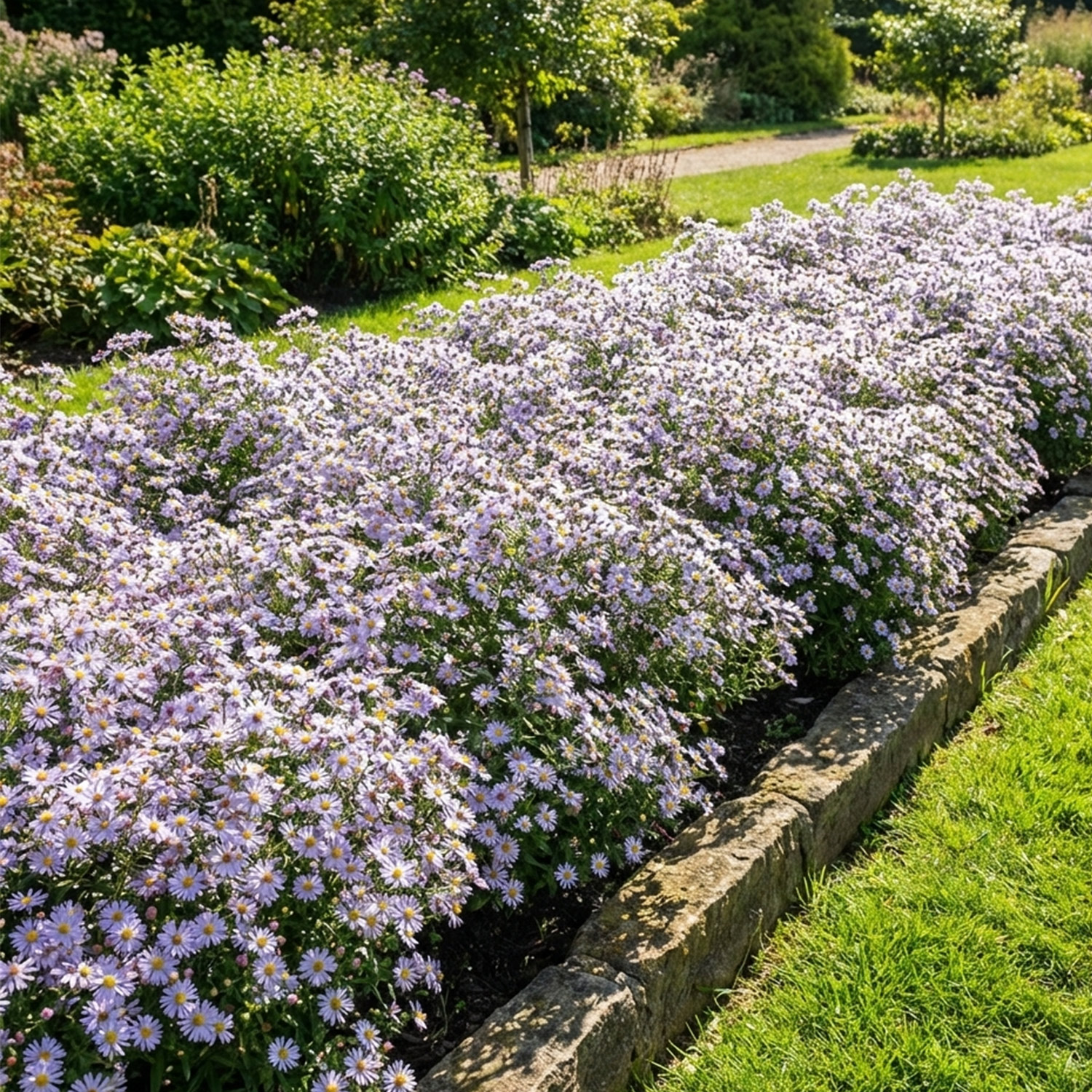 Kategorie <b>Produkt ohne Kategoriezuordnung </b> - Myrten-Aster 'Pink Cloud' Lieferform: Im 9 cm Topf - Aster eric. 'Pink Cloud'