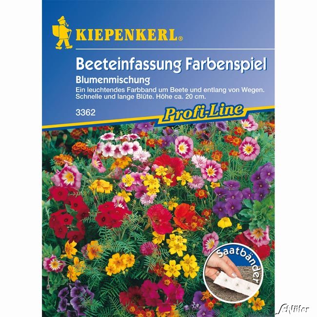 Beeteinfassungsmischung 'Farbenspiel' Lieferform: Portionssaatgut
