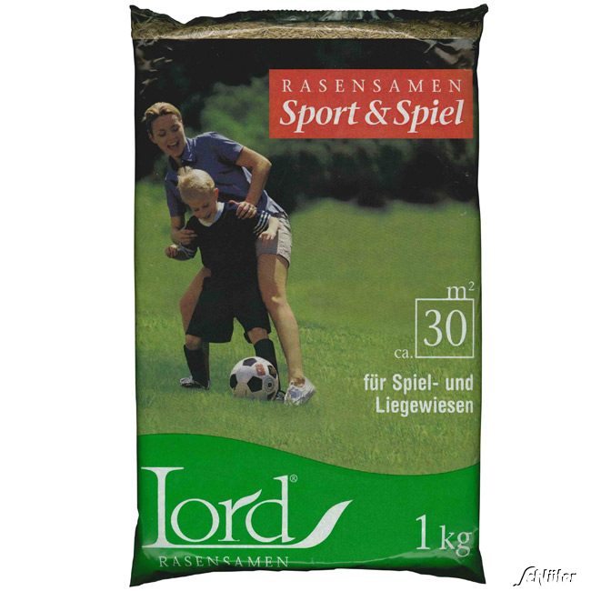 Spiel- und Sportrasen - 1 kg Lieferform: Portionssaatgut