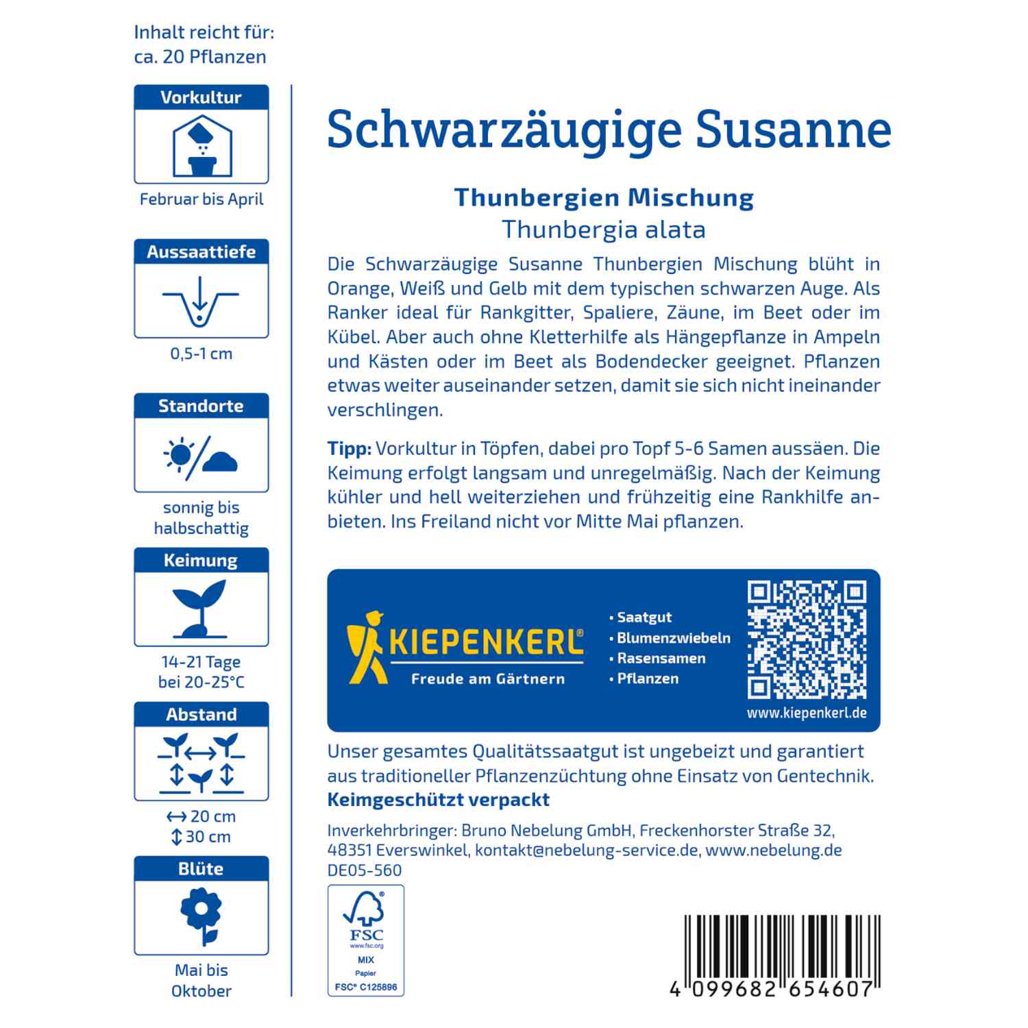 Schwarzäugige Susanne 'Mischung'