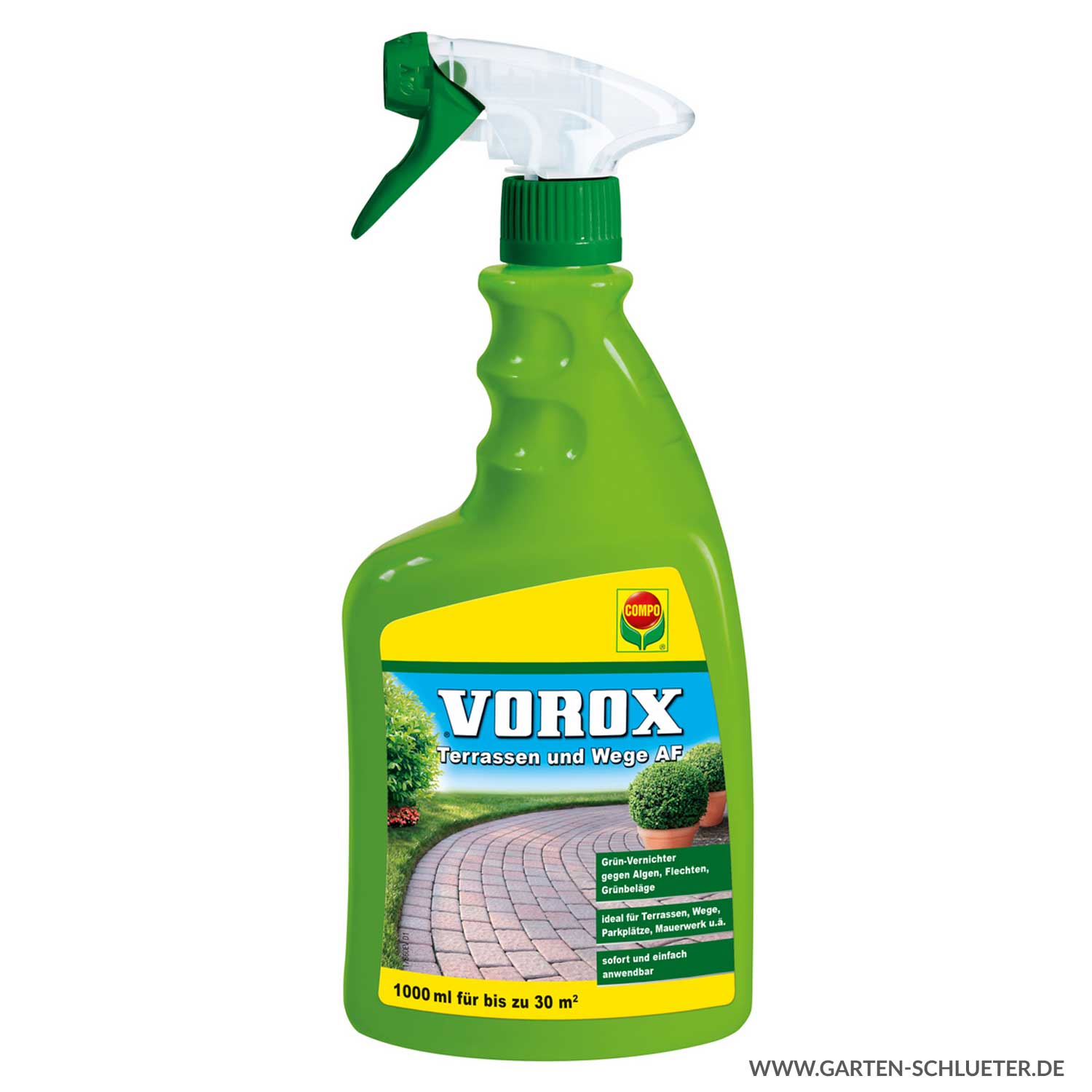 VOROX® Terrassen und Wege AF - 1000ml Lieferform: Kunststoffflasche mit Sprühfunktion