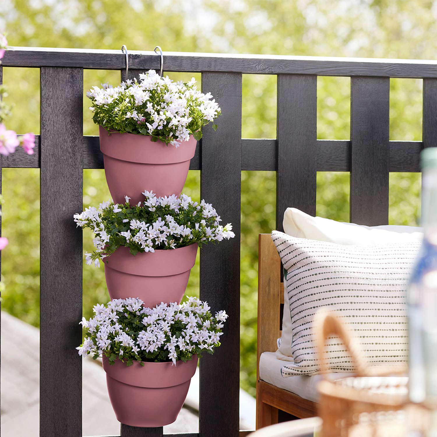 'Vibia Campana Vertical Forest' 3er Set 17 cm, puderrosa
