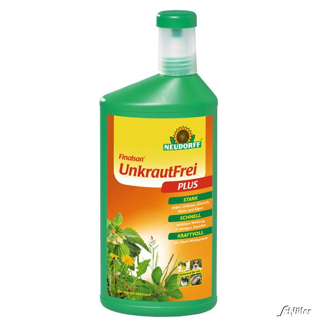 Neudorff 'Finalsan® Unkrautfrei' PLUS - 1 Liter Lieferform: Kunststoffflasche mit Meßdeckel