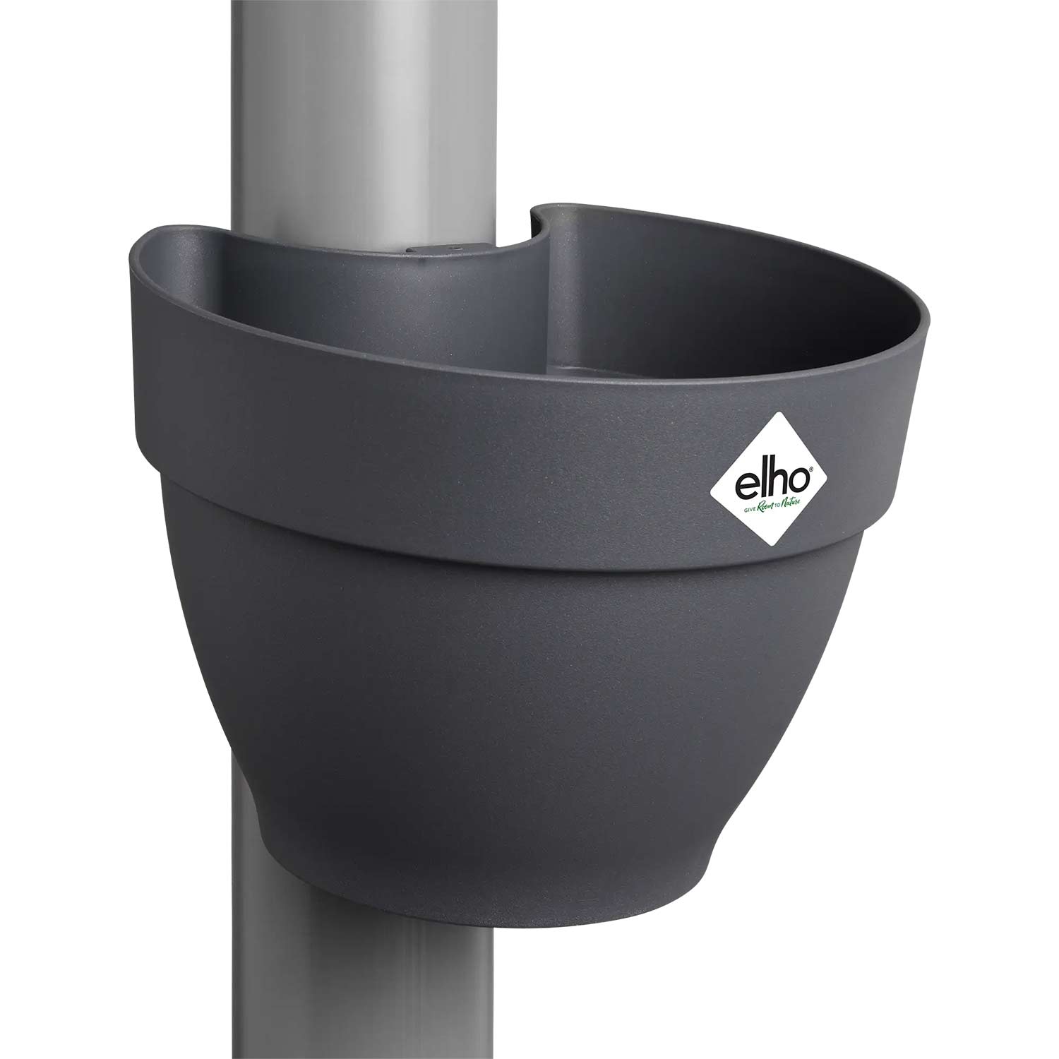 Fallrohrpflanzgefäß 'Vibia Campana' Ø 21cm, anthrazit