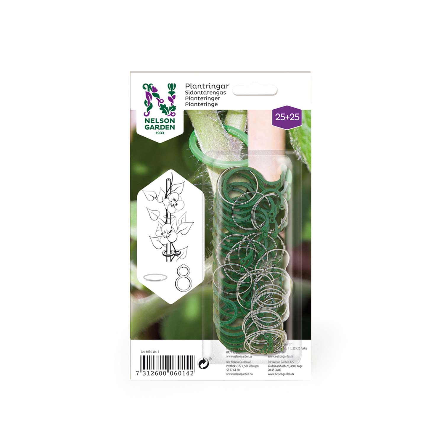Kategorie <b>Pflanzkübel & Beeteinfassungen </b> - Pflanzen-Stützringe 2 x 25 Stück -