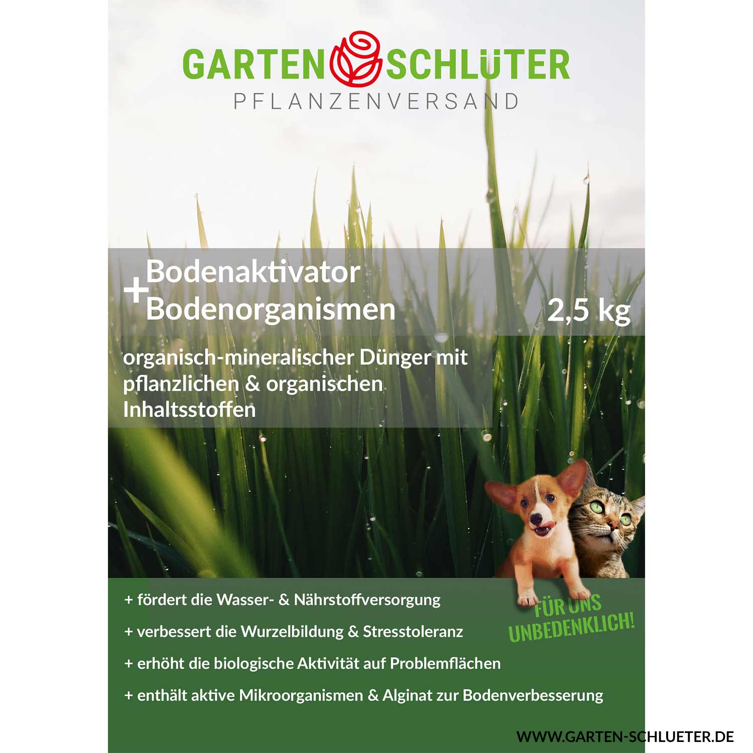 Schlüter's Bodenaktivator auf Algenbasis