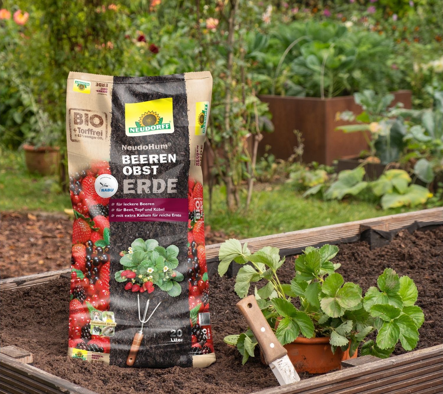 Neudorff NeudoHum® Beerenobst Erde - 20 Liter Lieferform: Kunststoffbeutel
