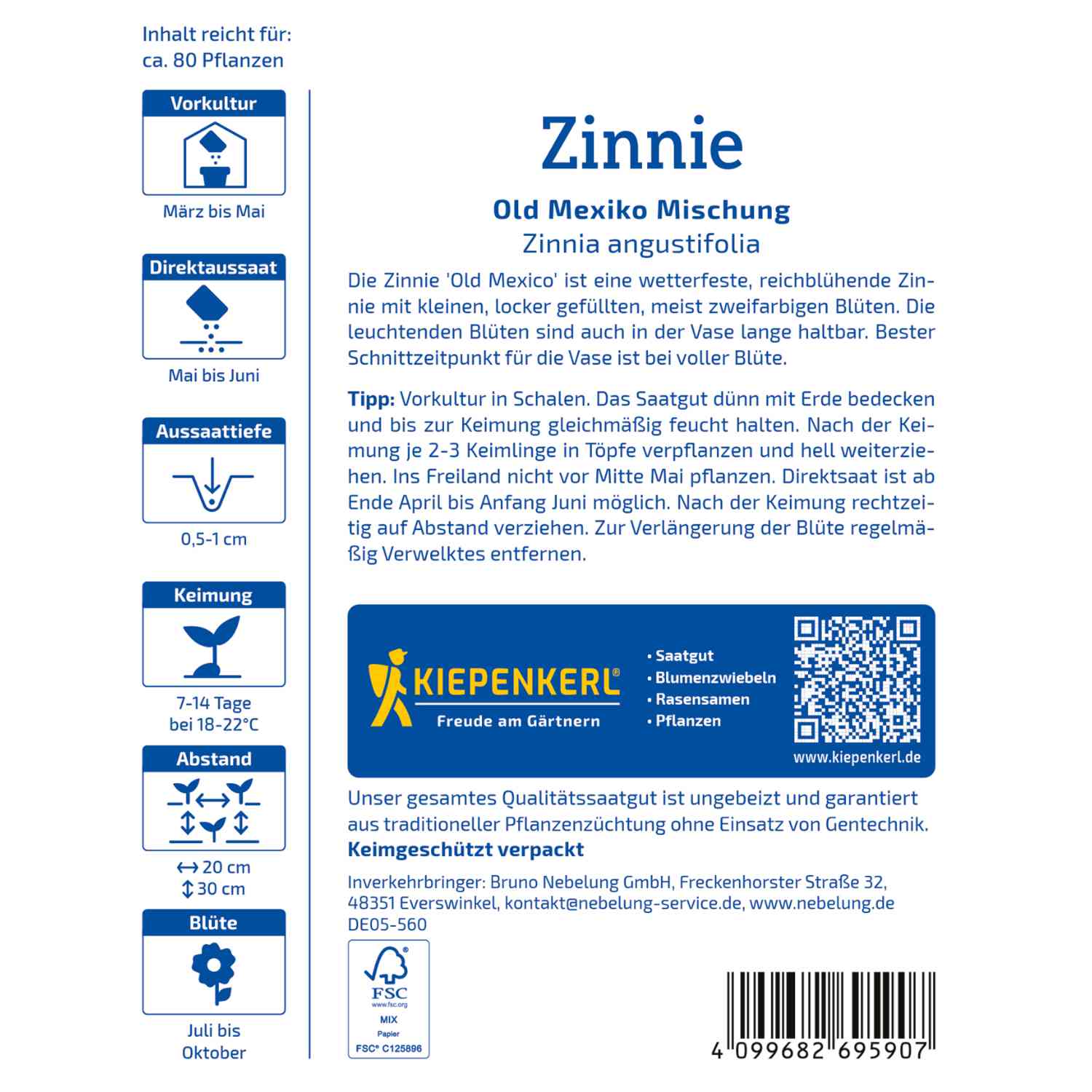 Zinnie 'Old Mexiko'