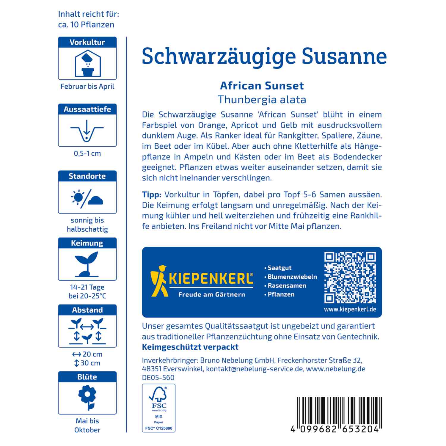 Schwarzäugige Susanne 'African Sunset'