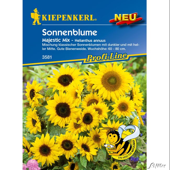 Sonnenblumen 'Majestic Mix' Lieferform: Portionssaatgut