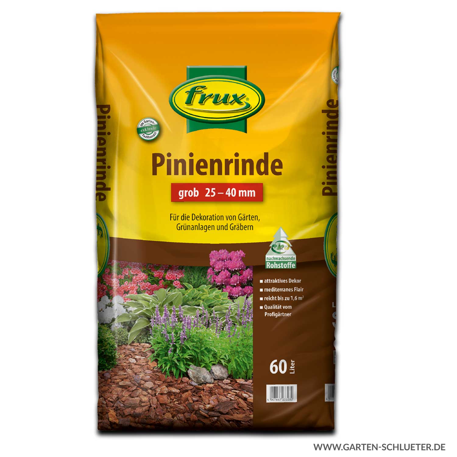 Kategorie <b>Produkt nicht gewünscht </b> - frux - Dekor-Pinie grob 60l 25-40mm 1 Palette/ 39 Sack Lieferform: Palette -