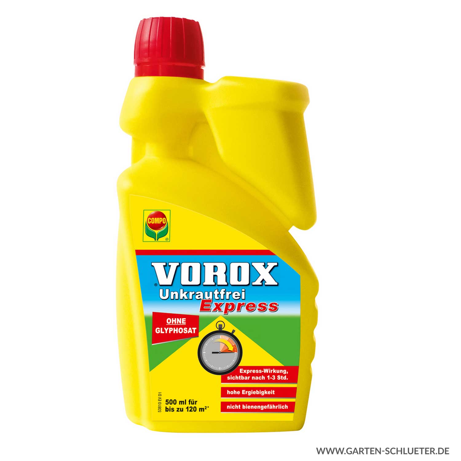 VOROX® Unkrautfrei Express - 500 ml Lieferform: Kunststoffflasche mit Meßdeckel