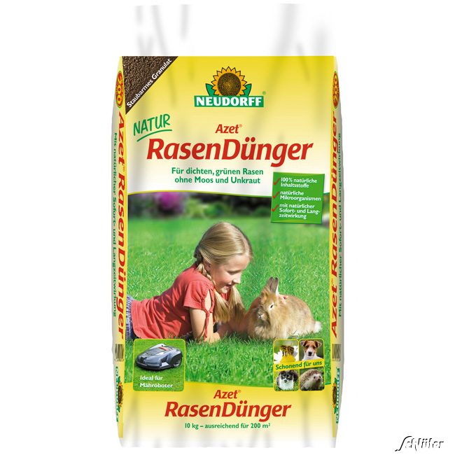 Neudorff Azet® Rasendünger 10KG Lieferform: Kunststoffbeutel