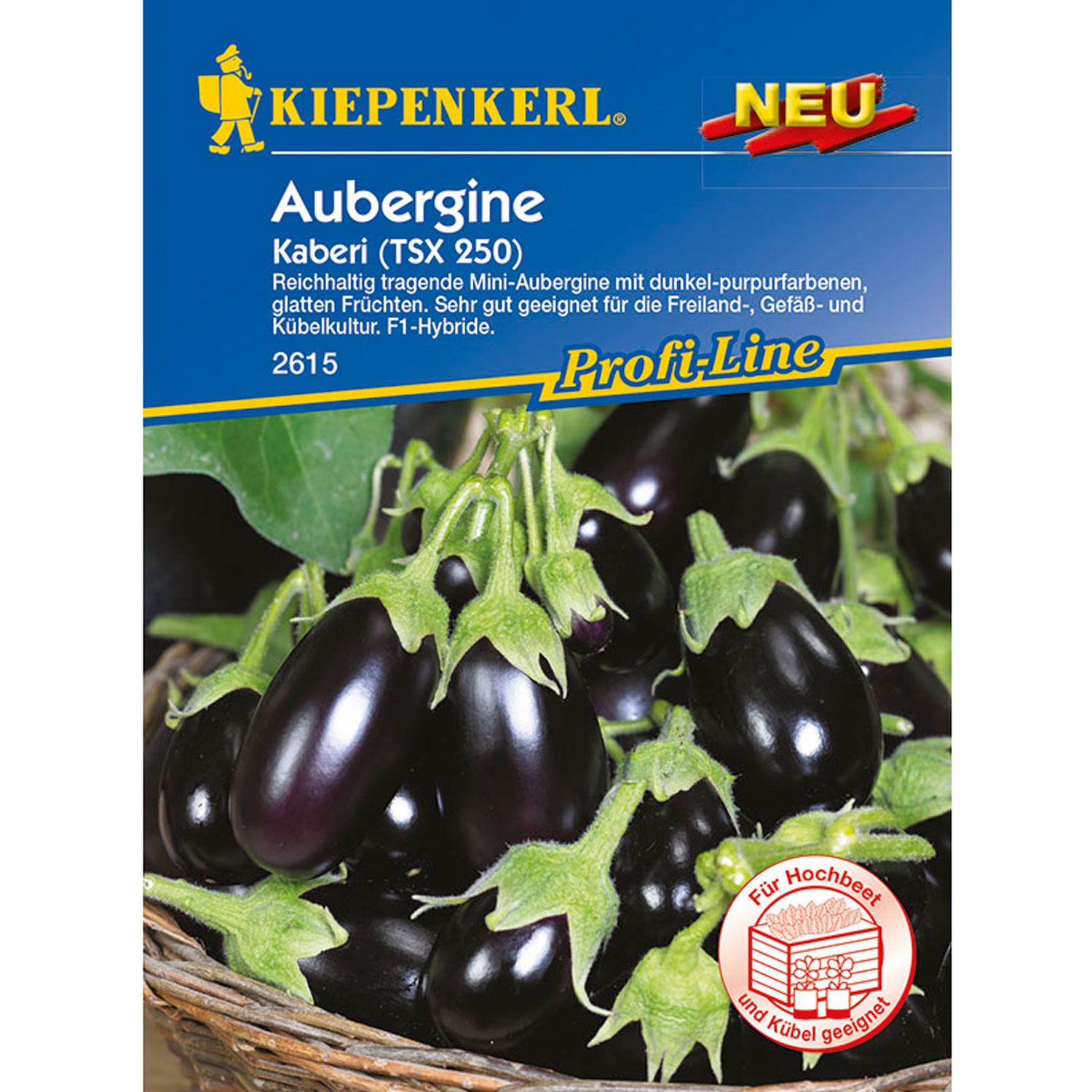Aubergine 'Kaberi' Lieferform: Portionssaatgut
