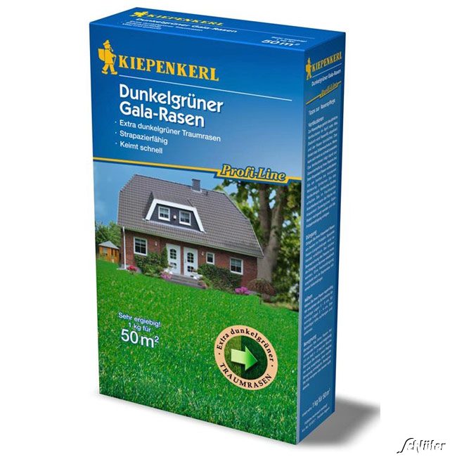 Profi-Line Dark Green Dunkelgrüner Gala-Rasen 1kg Lieferform: Portionssaatgut