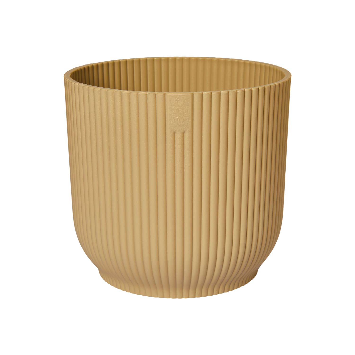 Indoor-Blumentopf 'Vibes Fold Rund' 18 cm, buttergelb