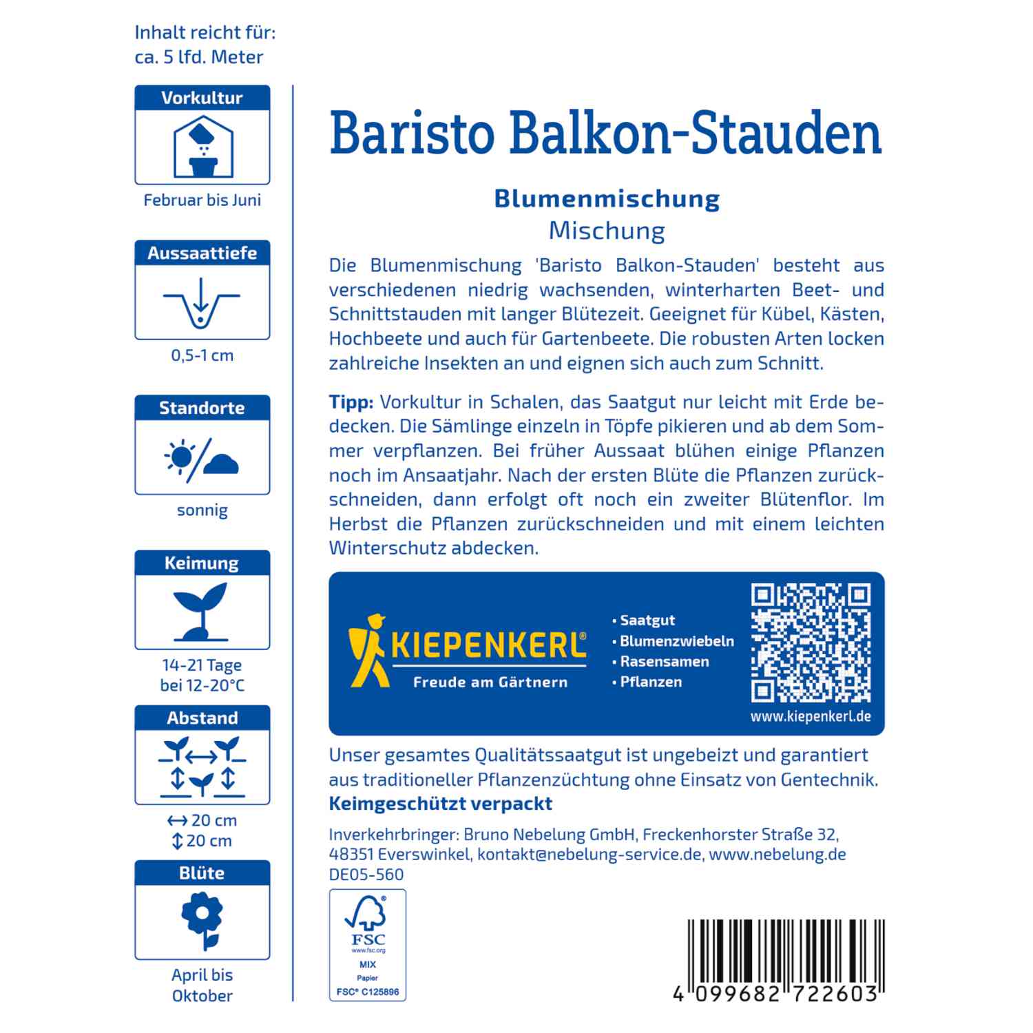 Balkon-Stauden 'Baristo Mischung'