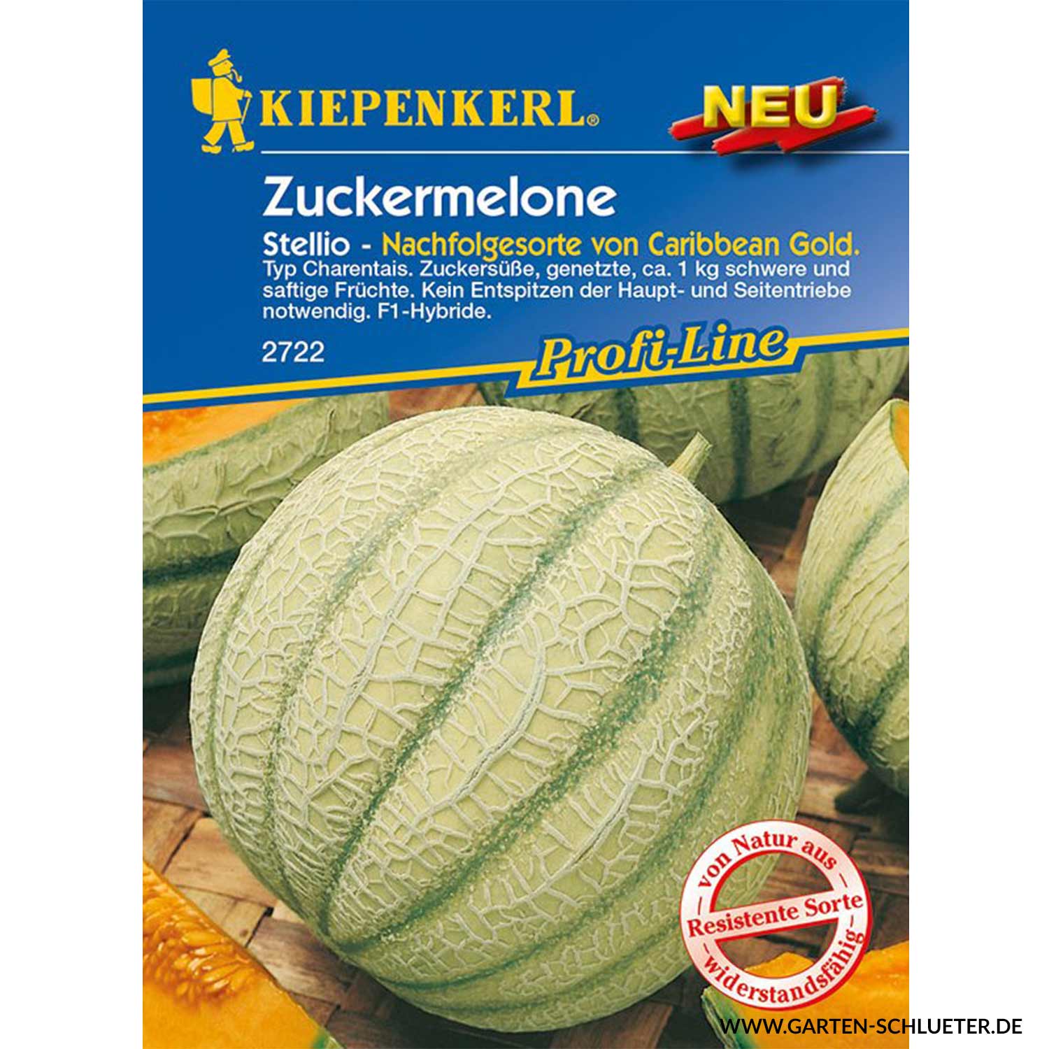 Zuckermelone 'Stellio' F1 Lieferform: Portionssaatgut