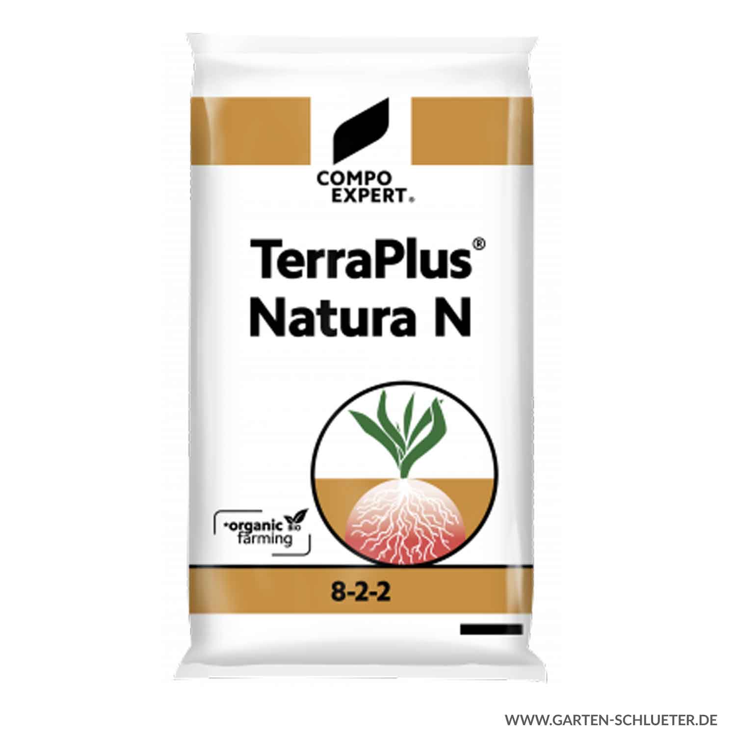 Rein organischer Stickstoffdünger - Compo Expert® TerraPlus® Natura N 8-2-2 - 25 kg Lieferform: Kunststoffbeutel