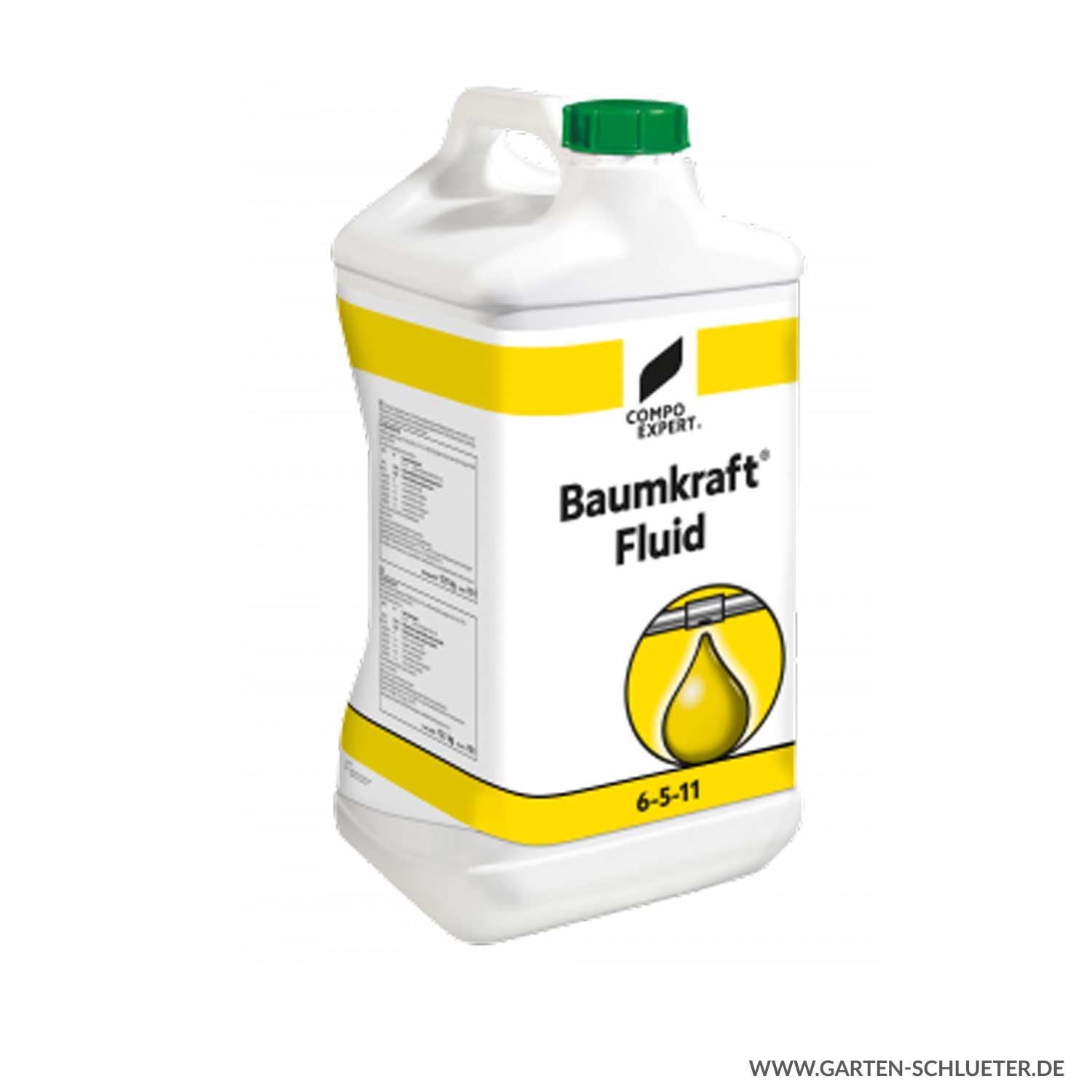 Flüssig Kaliumdünger - Compo Expert® Baumkraft® Fluid 6-5-11 - 10 Liter, Palette, 20 Kunststoffflaschen á 10 Liter Lieferform: Palette