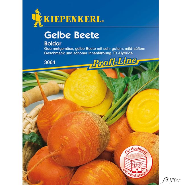 Gelbe Rote Beete 'Boldor F1' Lieferform: Portionssaatgut