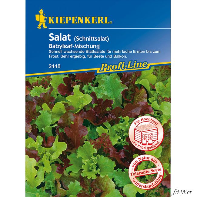 Schnittsalat 'Babyleaf-Mischung' Portionssaatgut, für 3 lfd. Meter Lieferform: Portionssaatgut