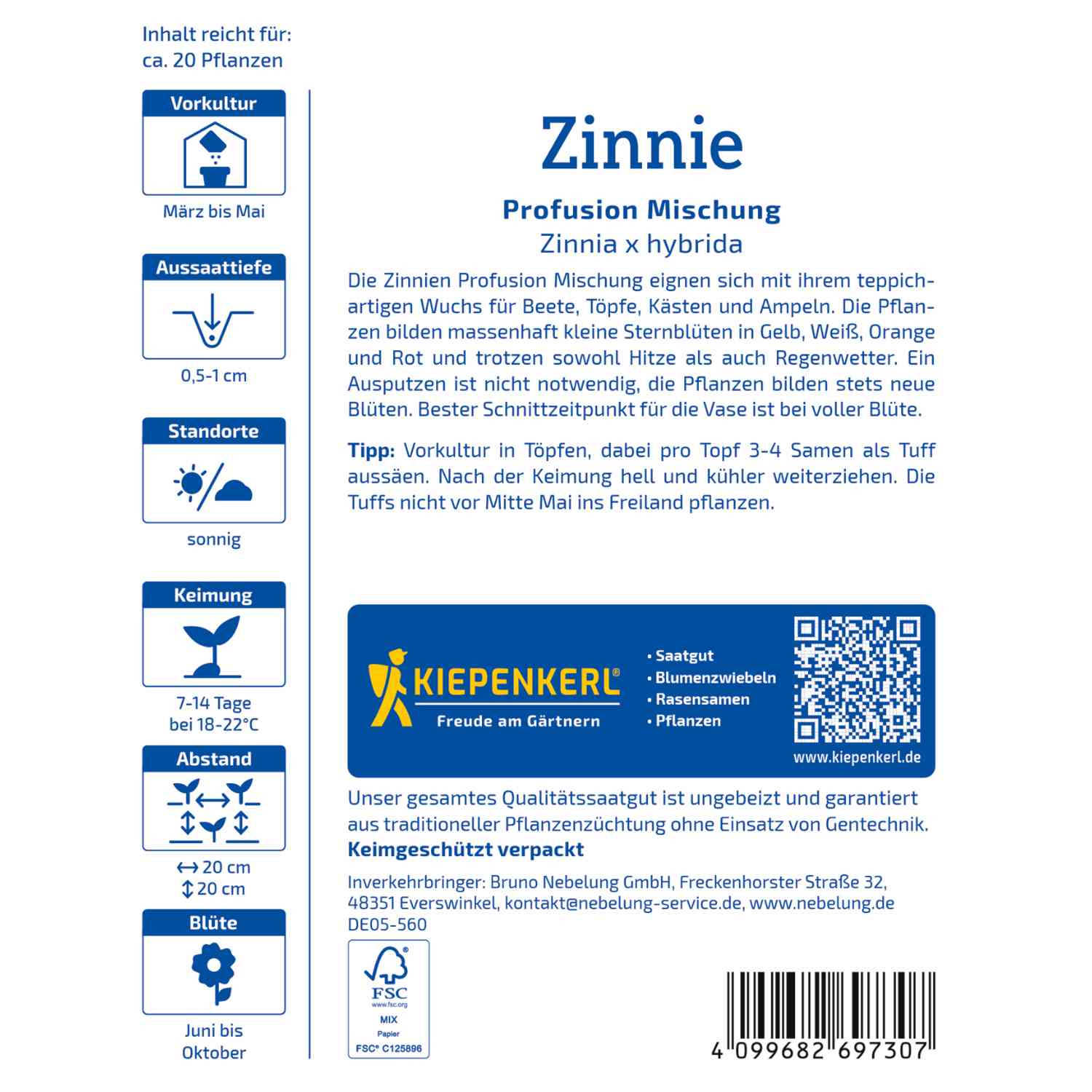 Zinnie 'Profusion Mischung