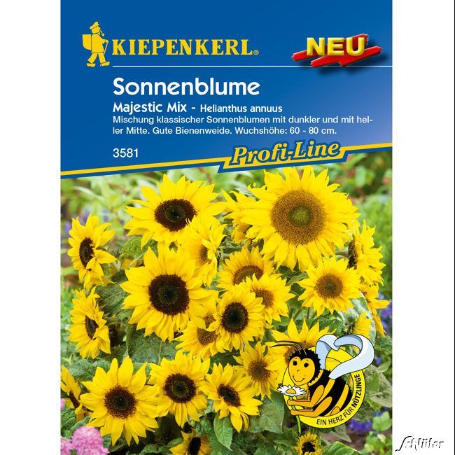 Blumensamen - Sonnenblumen 'Majestic Mix' - Helianthus annuus