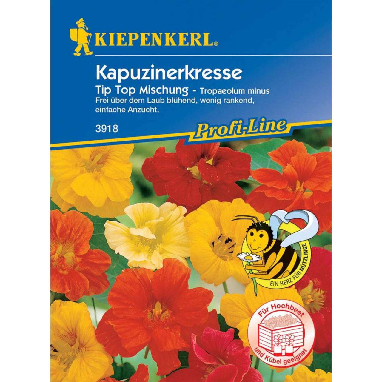Kategorie <b>Blumensamen </b> - Kapuzinerkresse 'Tip Top Mischung' - Tropaeolum minus