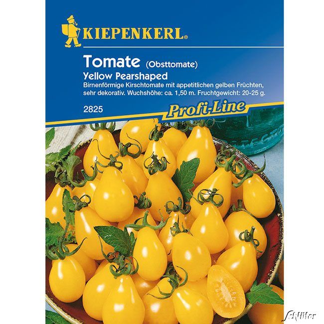 Kategorie <b>Gemüse-Samen </b> - Cherry-Tomate 'Yellow Pearshaped' - Lycopersicon lycopersicum