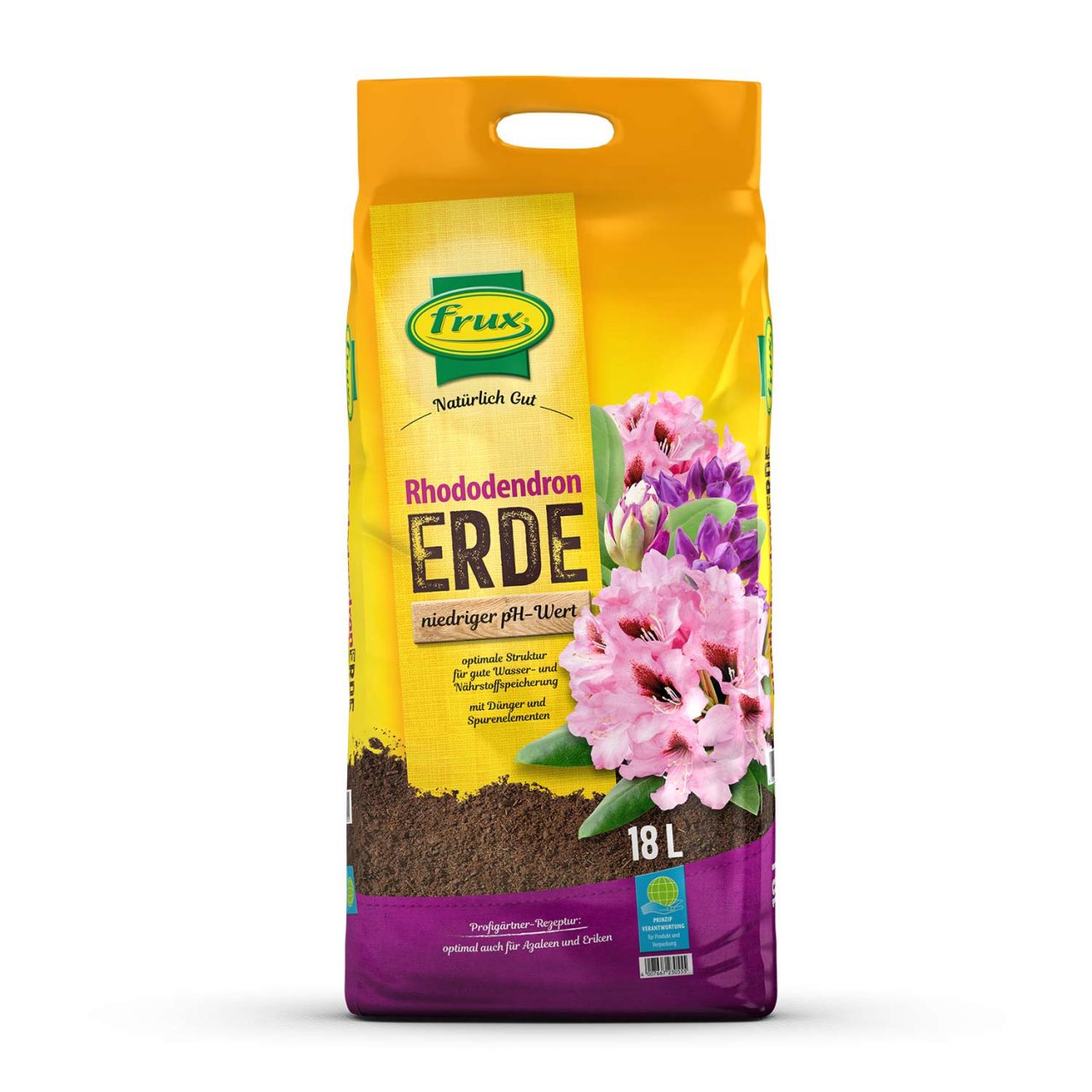 Kategorie <b>Produkt ohne Kategoriezuordnung </b> - frux - Rhododendron & Moorbeeterde 60l 1 Palette/42 Sack - 