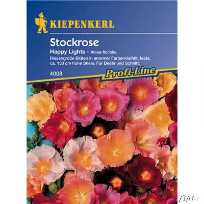 Kategorie <b>Blumensamen </b> - Stockrosen Happy Lights - Alcea ficifolia