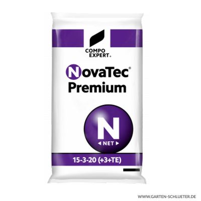 Kalistarker Spezial-Mineraldünger - stark phosphatreduziert - Compo Expert® NovaTec® Premium 15-3-20 (+3+TE) - 25 kg
